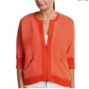 CAbi #195 Women's Vibrant Orange Cardigan